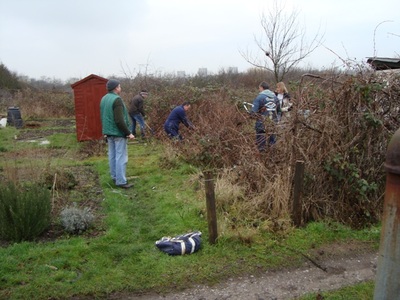 The team hard at work